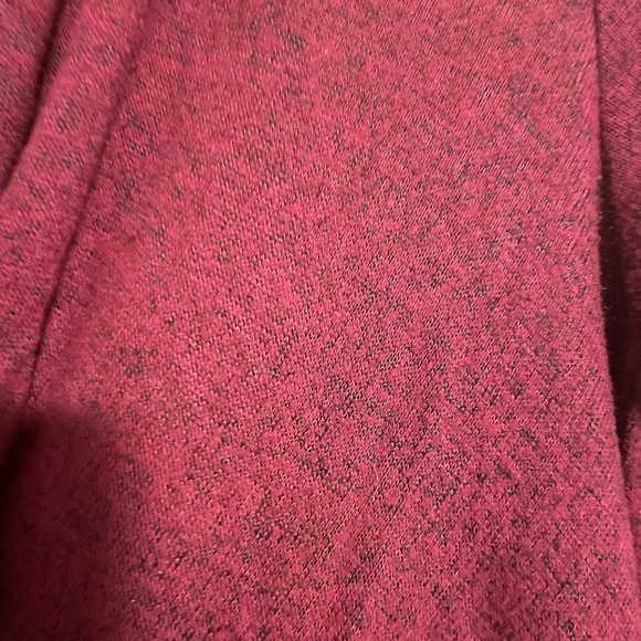 Maroon Maternity Dress, Twist Front 3/4 Sleeve - Picture 2 of 2